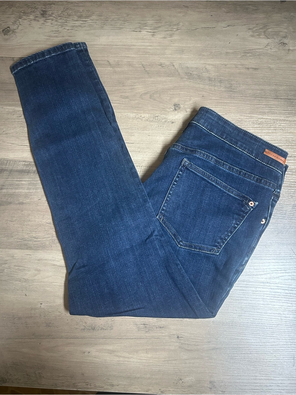 Pilcro Dark Blue High-Rise Skinny Jeans